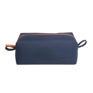 Navy Rubberised Wash Bag
